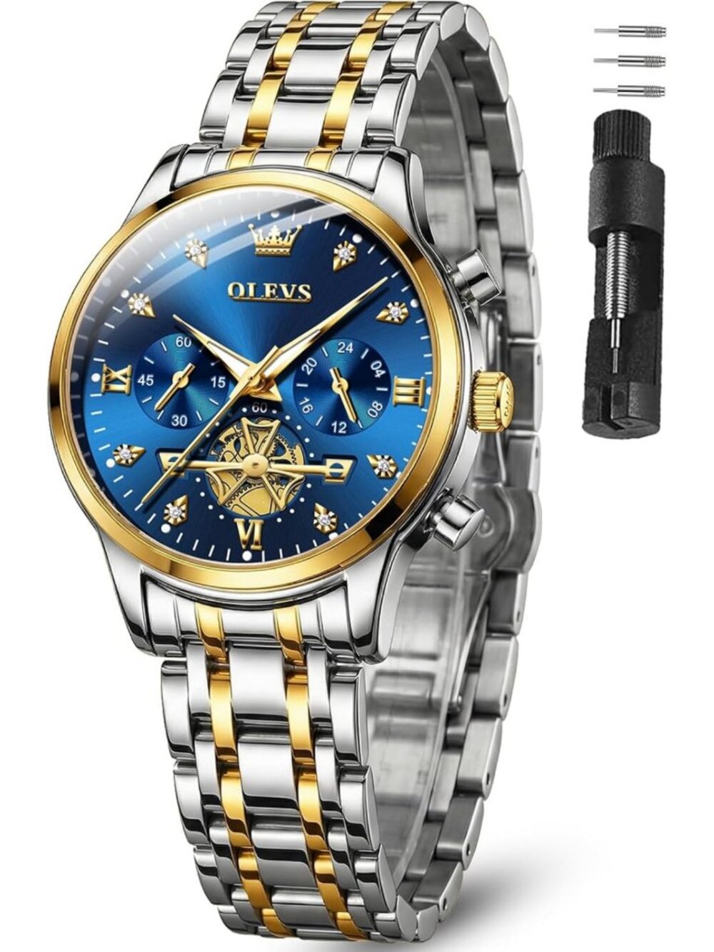 Luxury Waterproof Stainless Steel Watch for Women - Medium Wrist Fashion